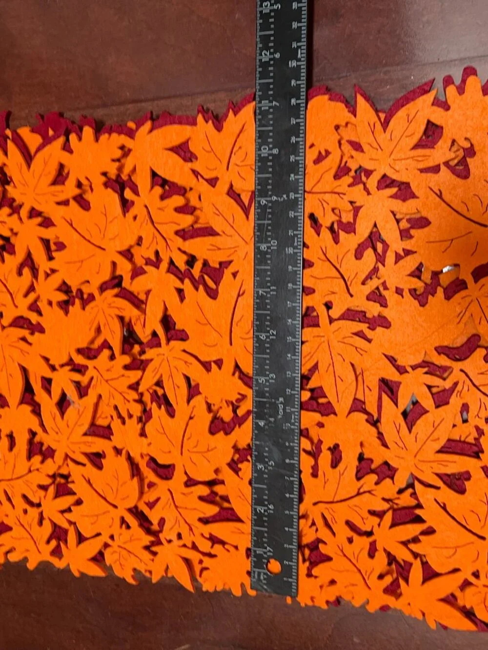Fall Felt Leaf Placemats Set of 4 Thanksgiving Table Decor